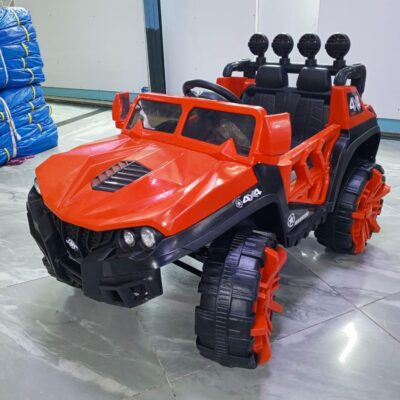 Jeep wrangler  Suitable for 2-12yrs  Rechargeable battery  12 volts battery  Inbuilt music  USB port  Adaptor charger inclusive