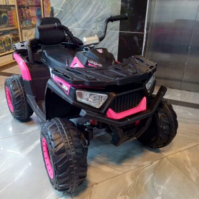 Quard bike  Suitable for 2-15yrs  Rechargeable battery  12 volts battery  Inbuilt music  USB port  Adaptor charger inclusive