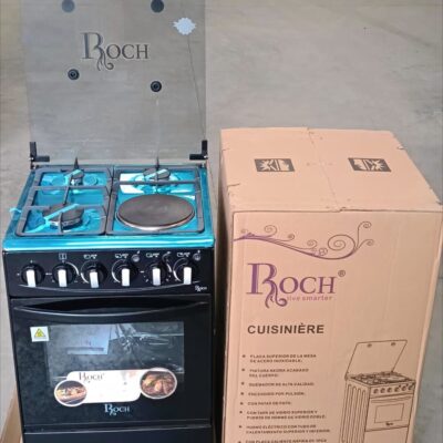 ROCH COOKER 50 BY 55 3 GAS 1 ELECTRIC ELECTRIC OVEN  JET VALVE