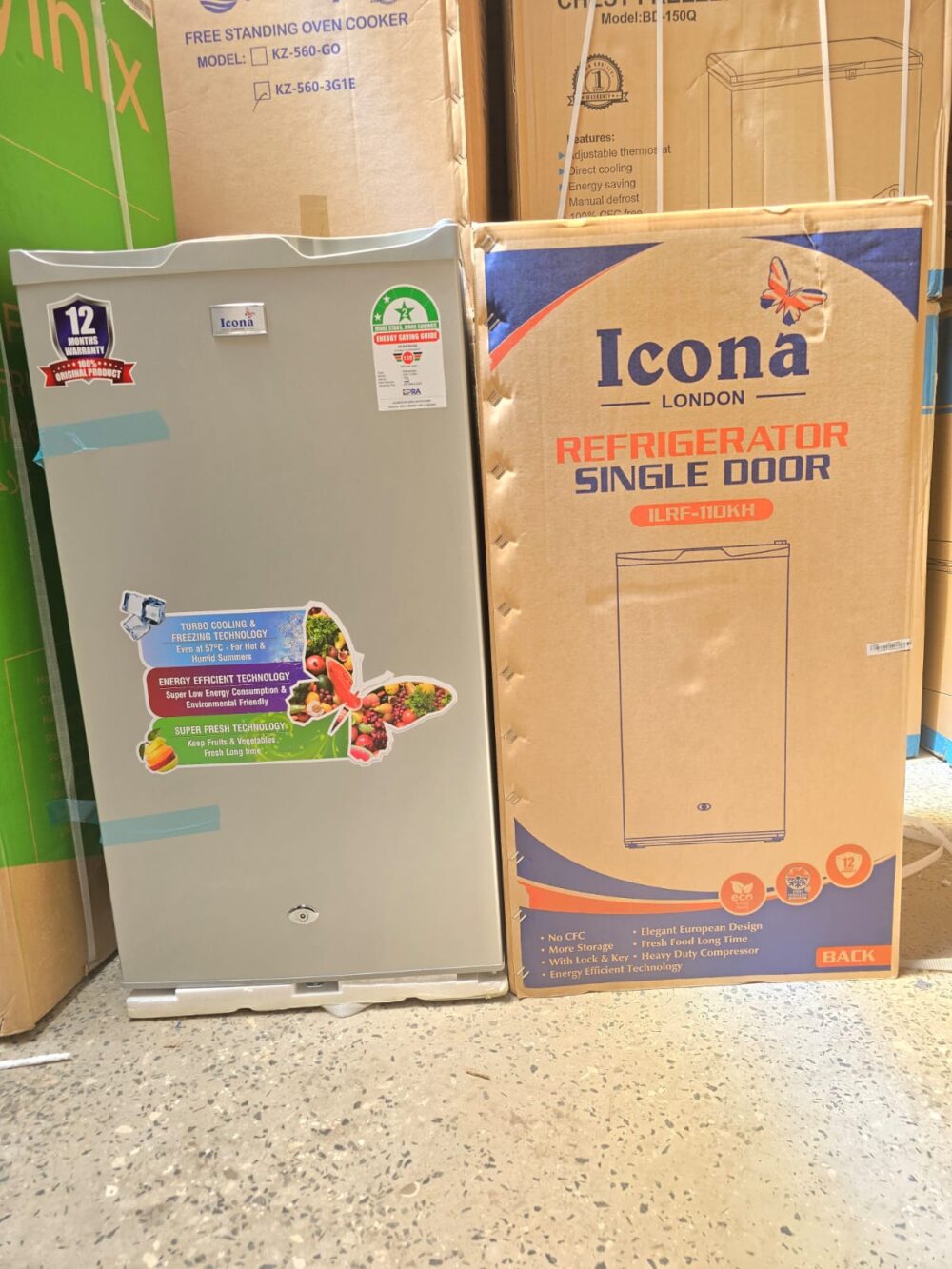 ICONA 90 LITRES SINGLE DOOR