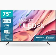 Hisense 75"INCH u8/8k uled Tv Screen