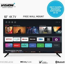 Vision 50"inch 4k frameless Tv Screen