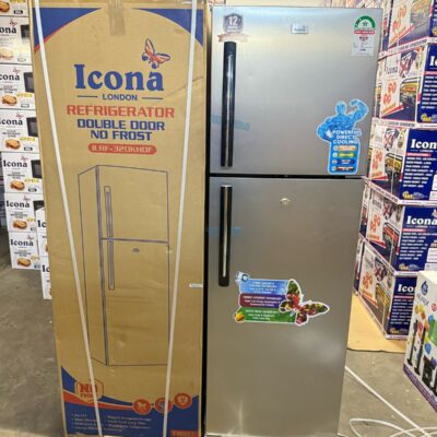 ICONA 275 LITRES DOUBLE DOOR NO FROST DOOR HANDLES