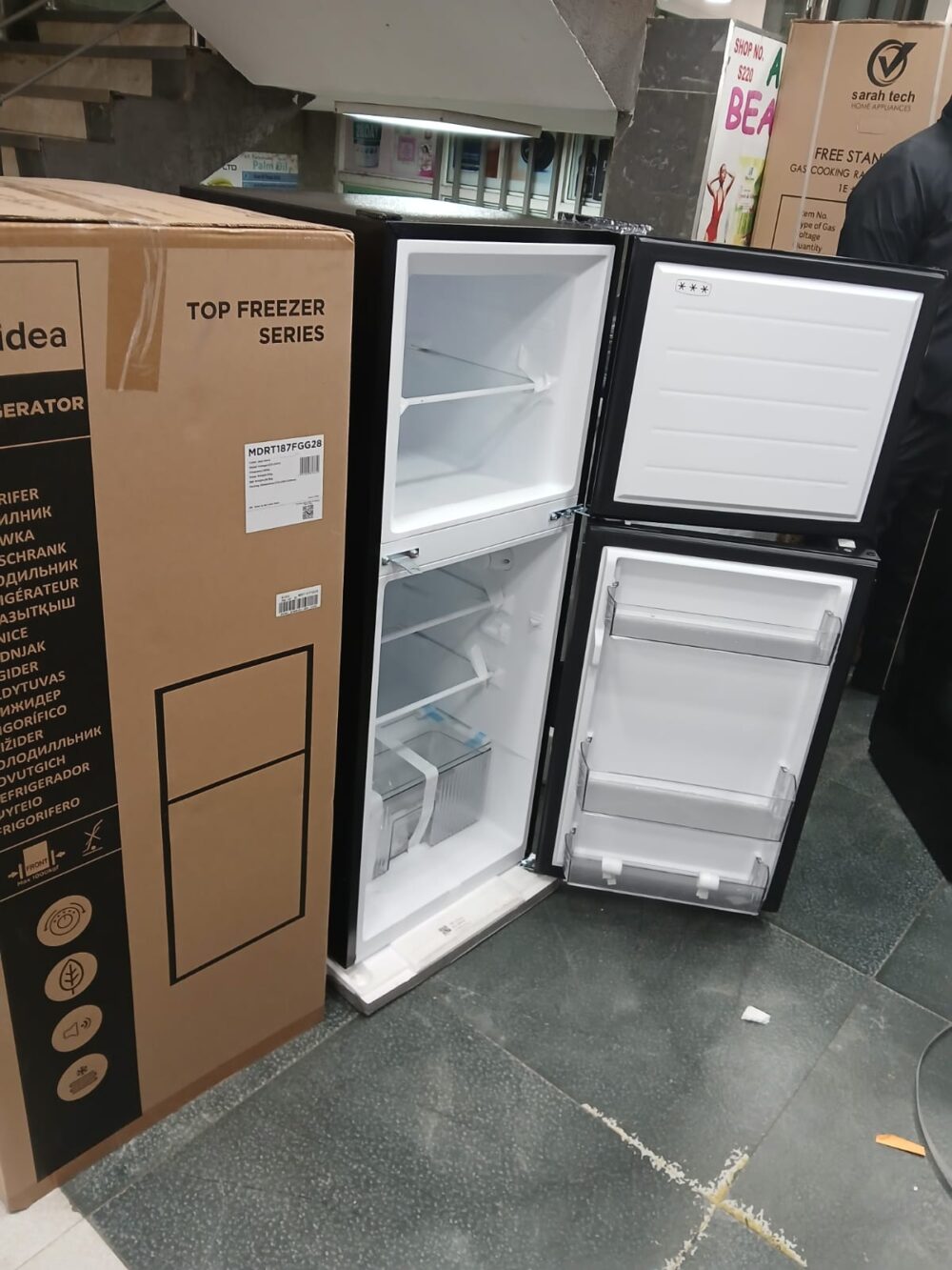 MIDEA 127 LITRES DOUBLE DOOR FROST